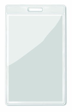 Logo trade promotional gifts image of: Transparent badge 7.5cmx12.5cm